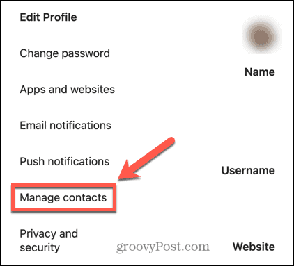 instagram управление на контакти