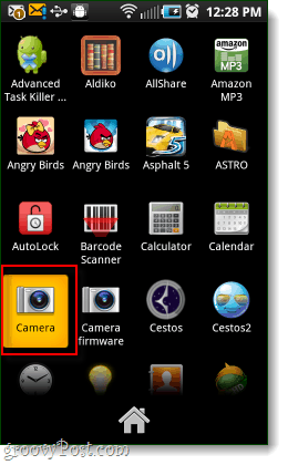 андроид камера приложение в чекмеджето на приложението
