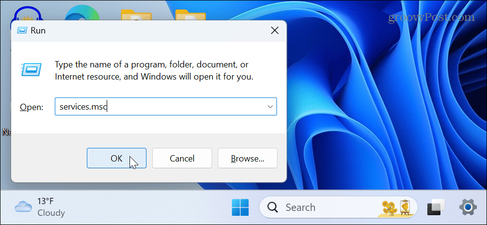 Бутон за изключване на Windows 11