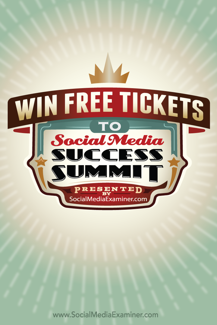 спечелете безплатен билет за срещата на върха за успех в социалните медии 2015