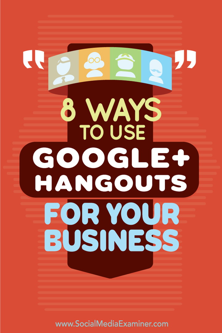 използвайте google + hangouts за бизнес
