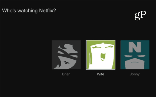 Потребителски профили на Netflix