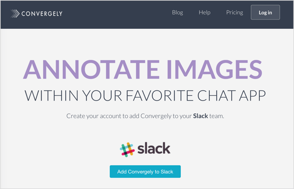 Добавете Convergely към Slack.