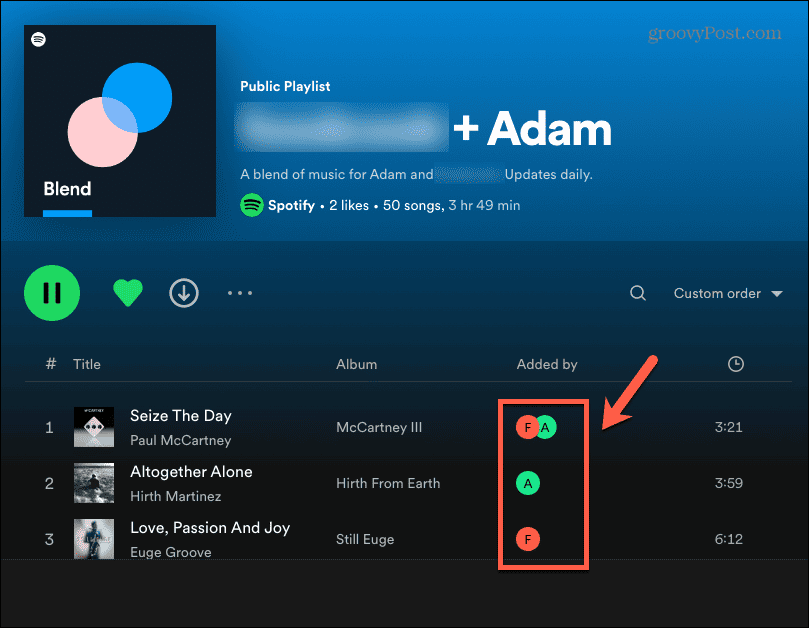 spotify blend песни