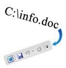 Как да покажете местоположението на файл в лентата с инструменти за бърз достъп Office 2010