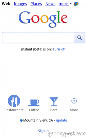 Google бутони за мобилно местоположение