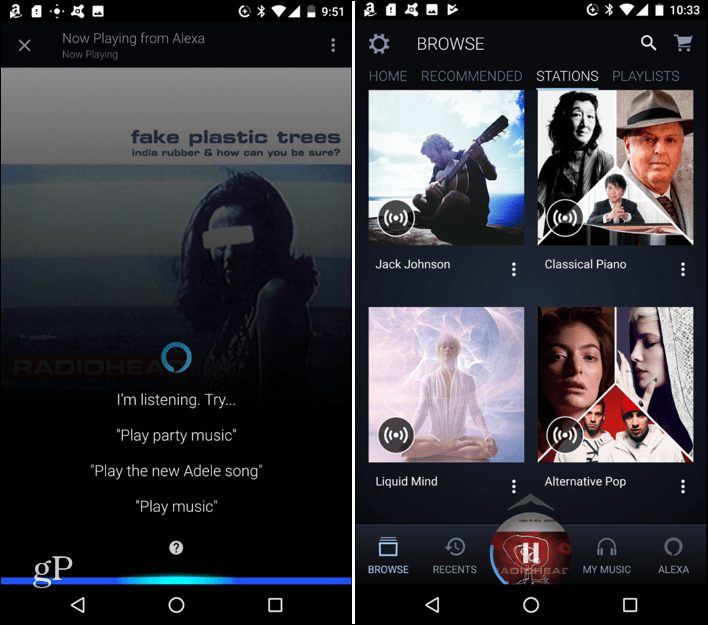 Използвайте Alexa за контрол на свободни ръце в приложението на Amazon Music за Android или iOS