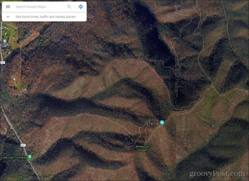 Google Maps сателитен изглед -
