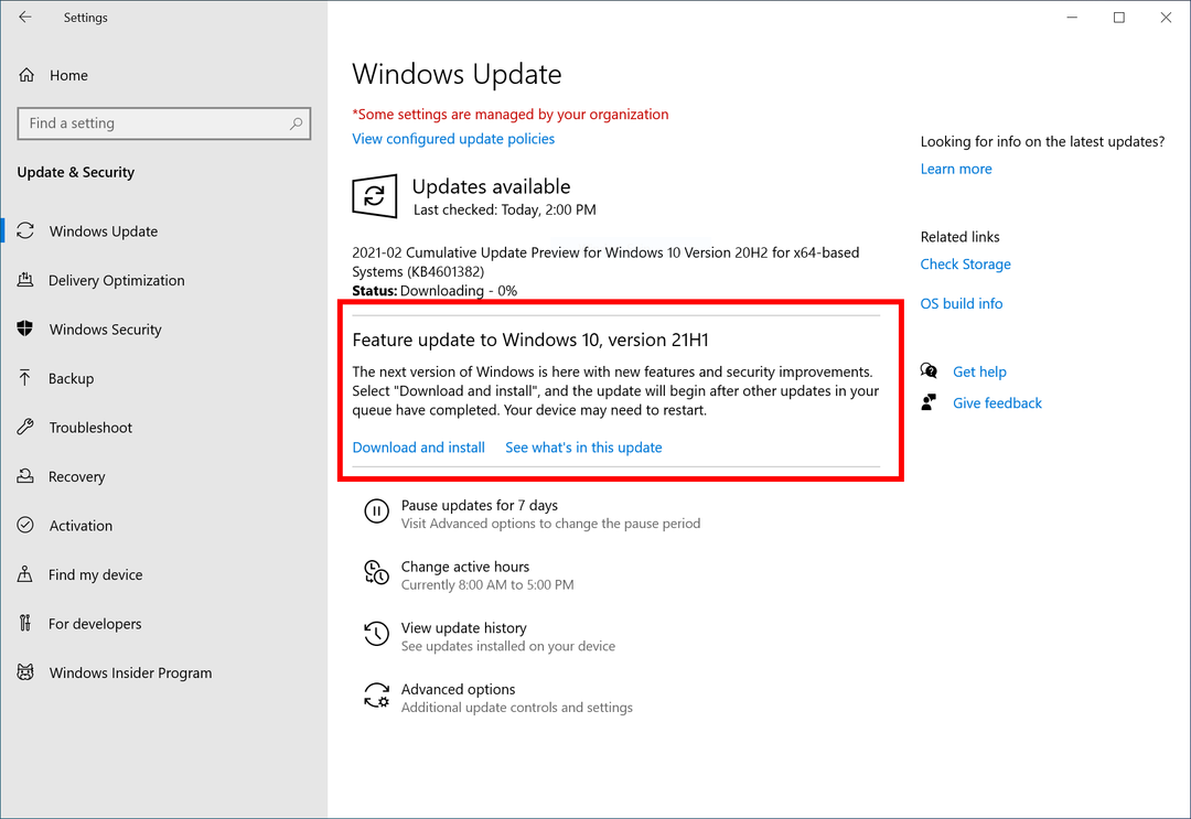 Microsoft официално обявява Windows 10 21H1