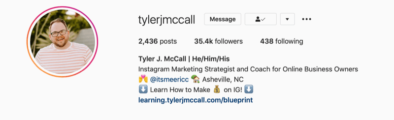 Тайлър Дж. McCall Instagram биография