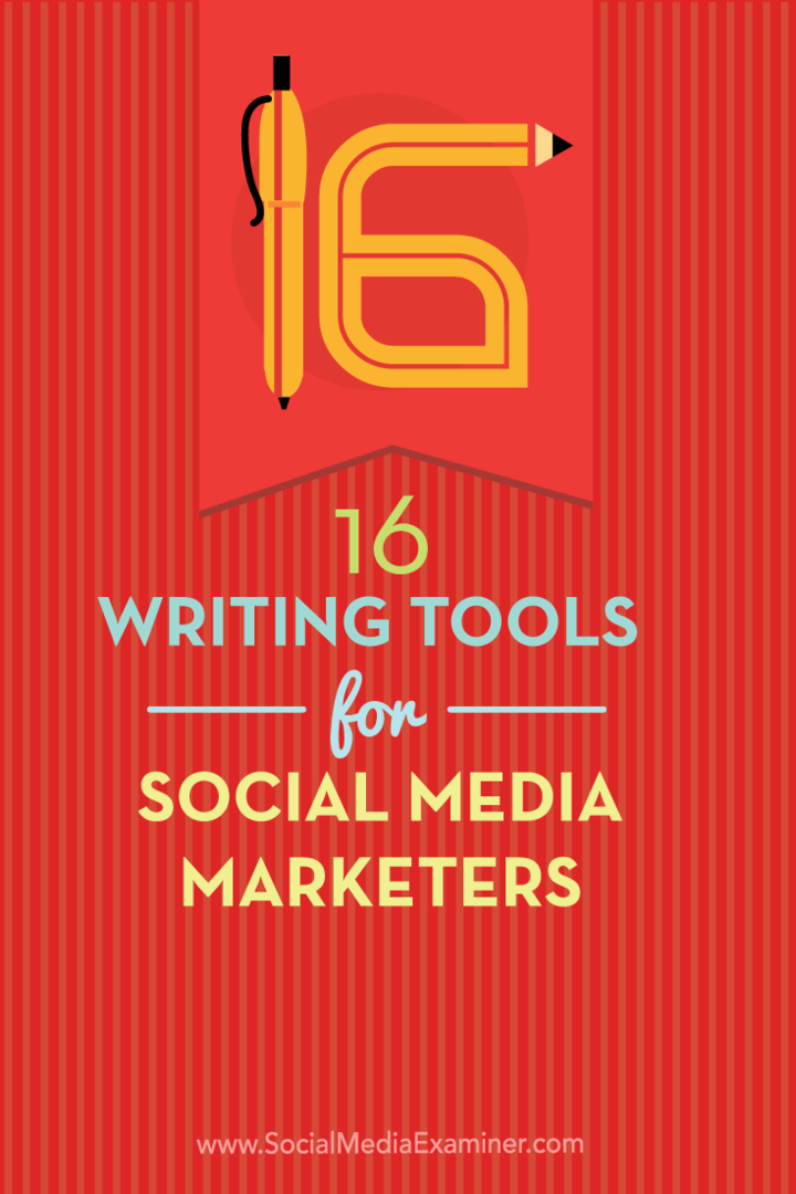 инструменти за писане за търговци в социални медии