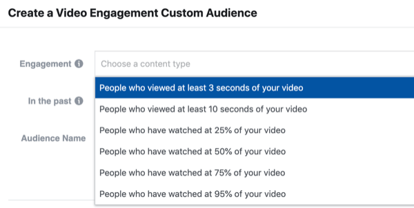 Персонализирана аудитория за ангажиране на рамки за реклами във Facebook.