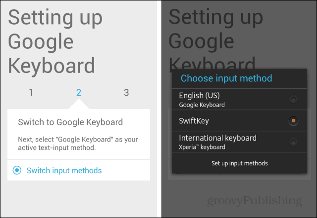 Вход за клавиатура на Android KitKat
