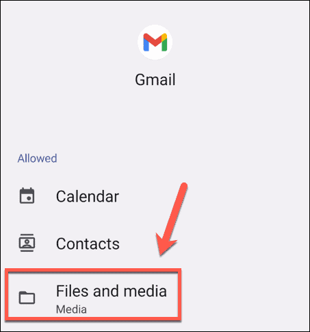 android gmail файлове и медийни настройки