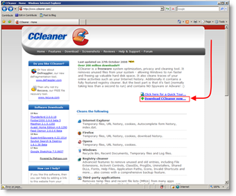 Изтеглете CCleaner за безопасно изтриване / изтриване на файлове и кеш от Windows