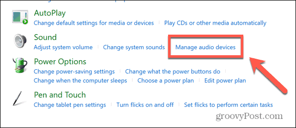 Windows управлява аудио устройства