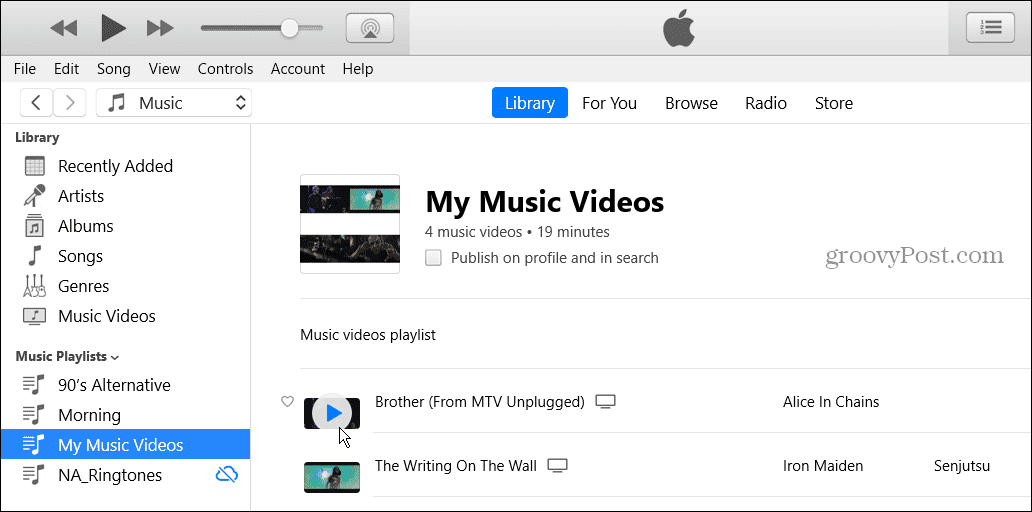 Как да създадете видео плейлисти в Apple Music