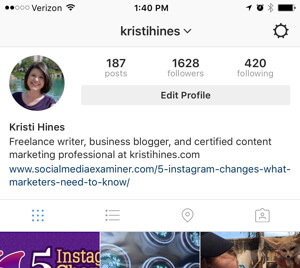 настройки на бизнес профила на instagram