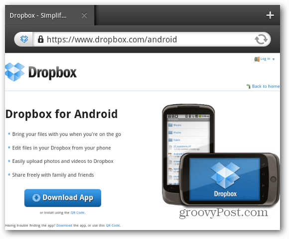 Dropbox за Android