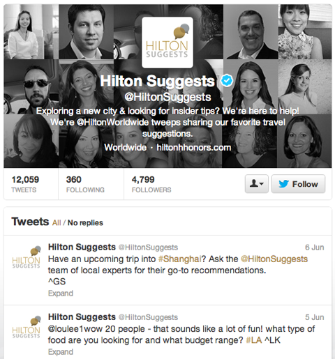 Хилтън предлага в Twitter