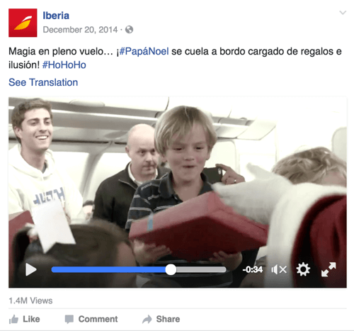 Тази видеокампания от Iberia Airlines свързва емоциите на празниците.