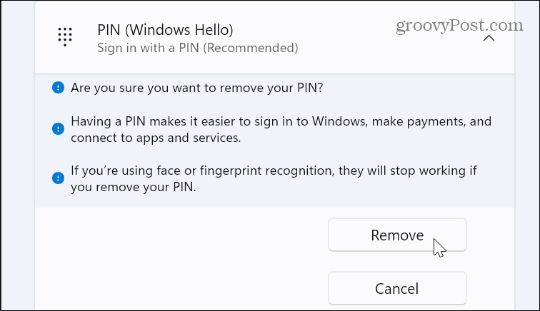 ПИН за влизане в Windows 11