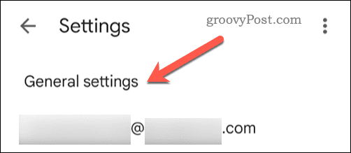 Отворете общите настройки в Gmail
