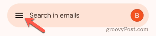 Отворете менюто на Gmail