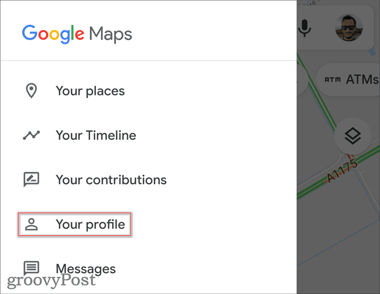 Редактиране на потребителския профил в Google Maps