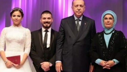 Президентът Ердоган и съпругата му Емине Ердоган бяха свидетели на сватбата!