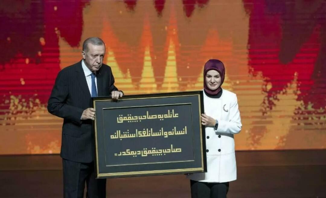 Значителен подарък от Mahinur Özdemir Göktaş за Ердоган!