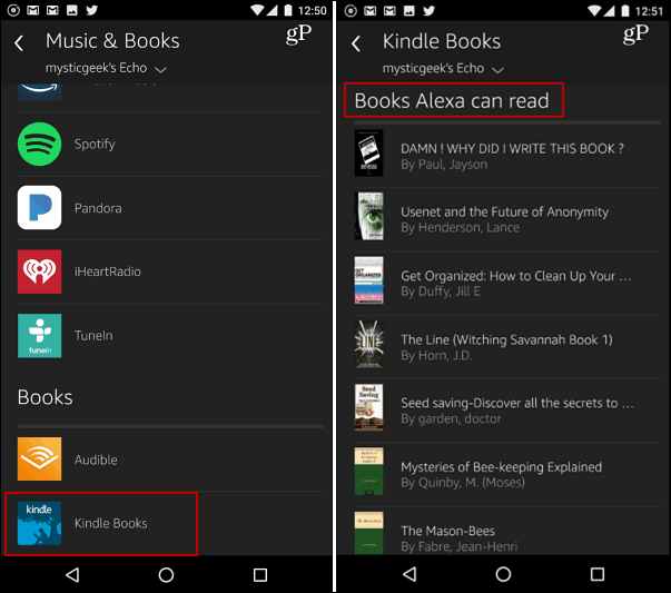 Как да намерите електронни книги Kindle, които Alexa може да ви прочете