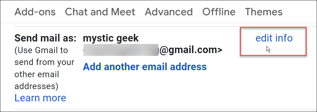 как да промените името в gmail