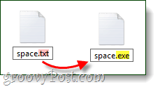 преименуване на файл в exe