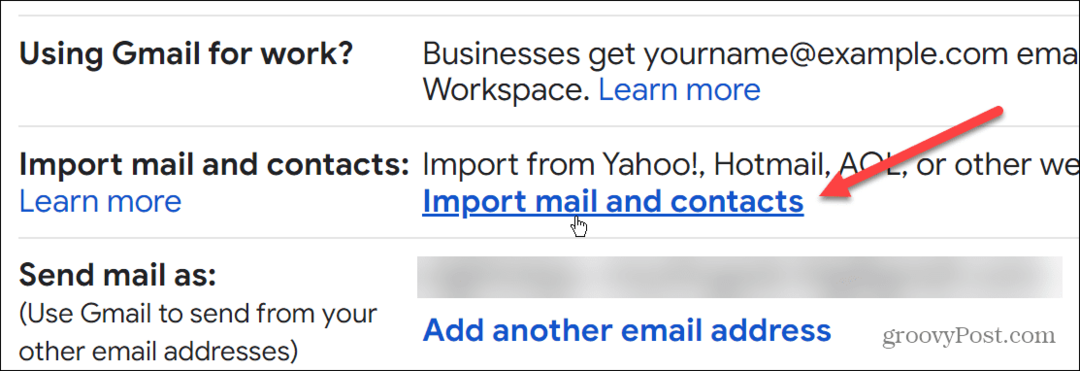 Импортирайте имейл от Outlook в Gmail