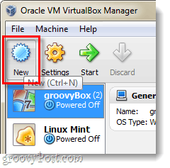 Направете нов VM във Virtualbox
