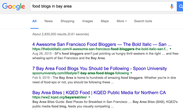 Добавете подходяща ключова дума, за да филтрирате търсенето си с Google.