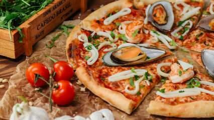 Как се прави пица с морски дарове? Рецепта за средиземноморска пица с морски дарове у дома! Пица Ди Маре