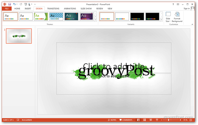 Шаблон за Office 2013 Създайте Направете персонализиран дизайн POTX Персонализирайте ръководството за слайдове за слайдове Как да персонализирате фона