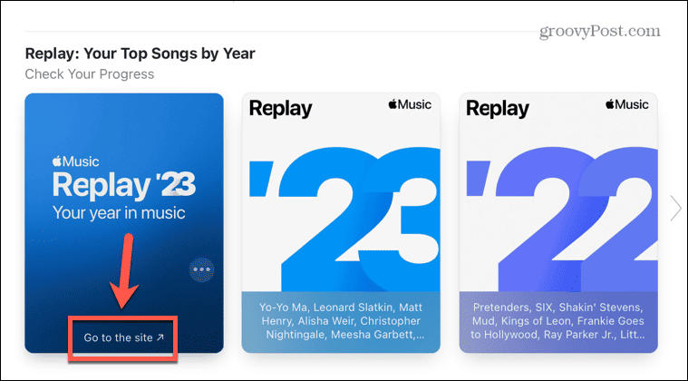 повторение на музиката на Apple отидете на сайта