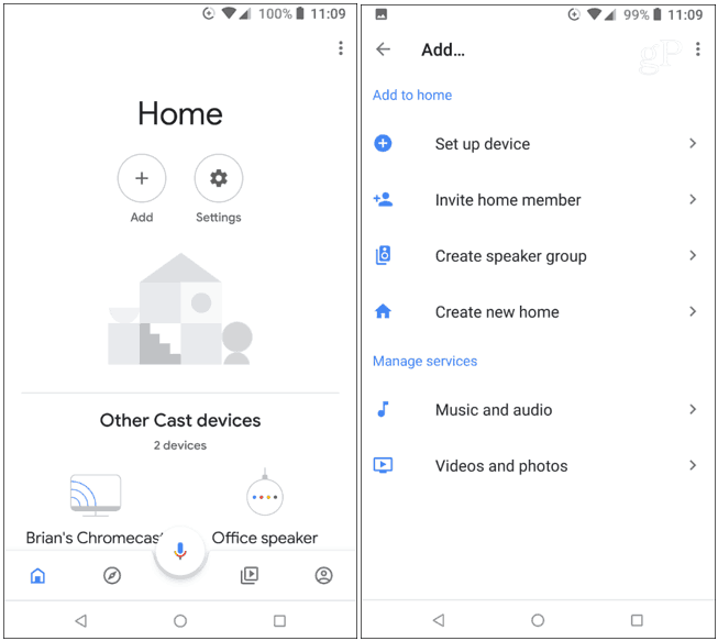 Приложение за Google Home Add Add Device