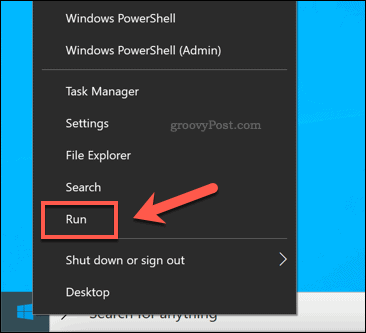 Стартиране Изпълнение през Windows Старт менюто с допълнителни опции