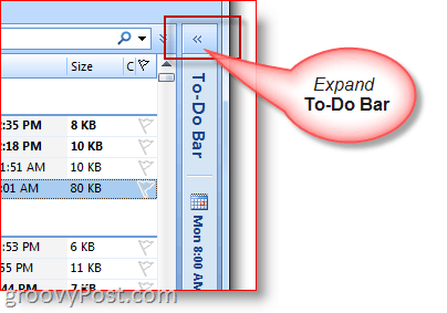 Outlook 2007 To-Do Bar - Разширяване