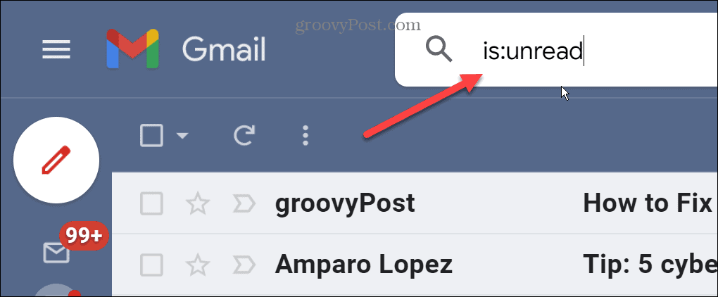 Намерете непрочетени имейли в Gmail