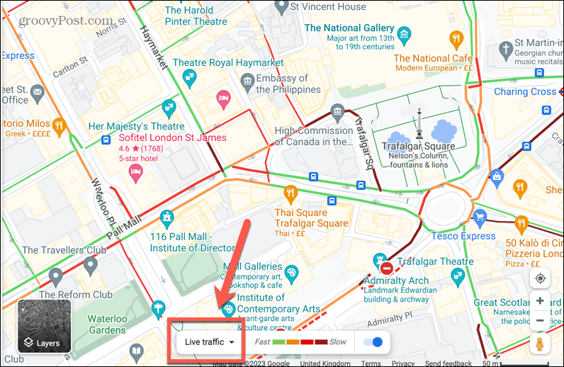 google maps трафик на живо
