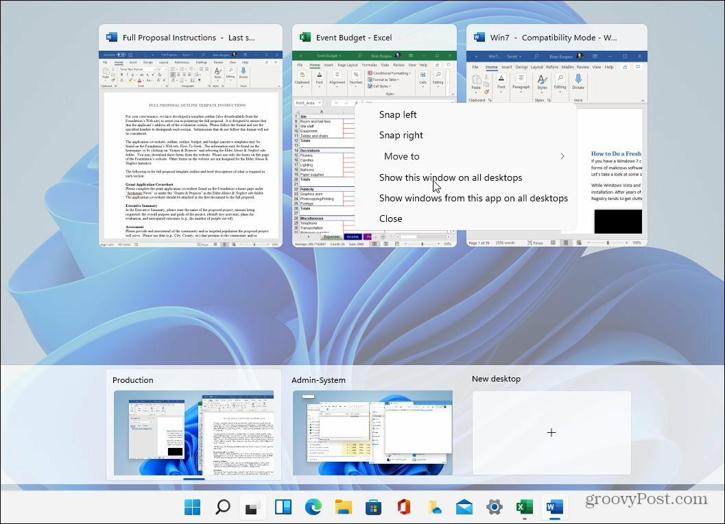 Виртуални настолни компютри Windows 11