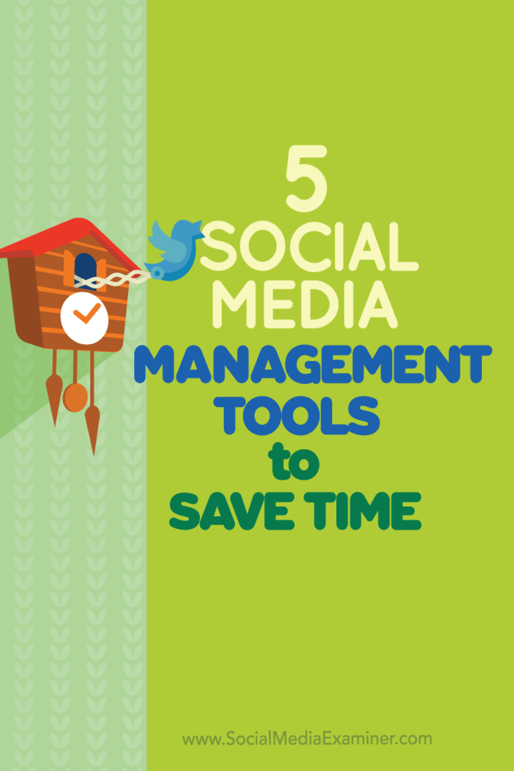 инструменти за управление на социални медии, за да спестите време