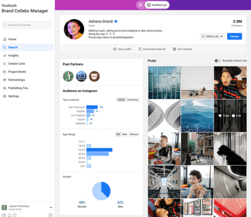 Instagram Brand Collab Manager и Pinterest Trends Tool: Social Media Examiner