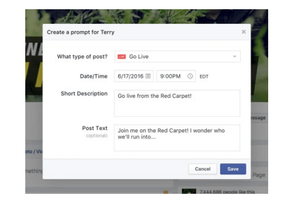 Facebook Mentions добавя няколко нови функции за излъчване на живо, като чернови на видео и напомняния на живо, инструменти за модериране на коментари, подстригване на повторение и други инструменти за настройка.