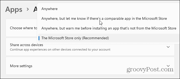 Други функции на приложението за инсталиране на Windows 11